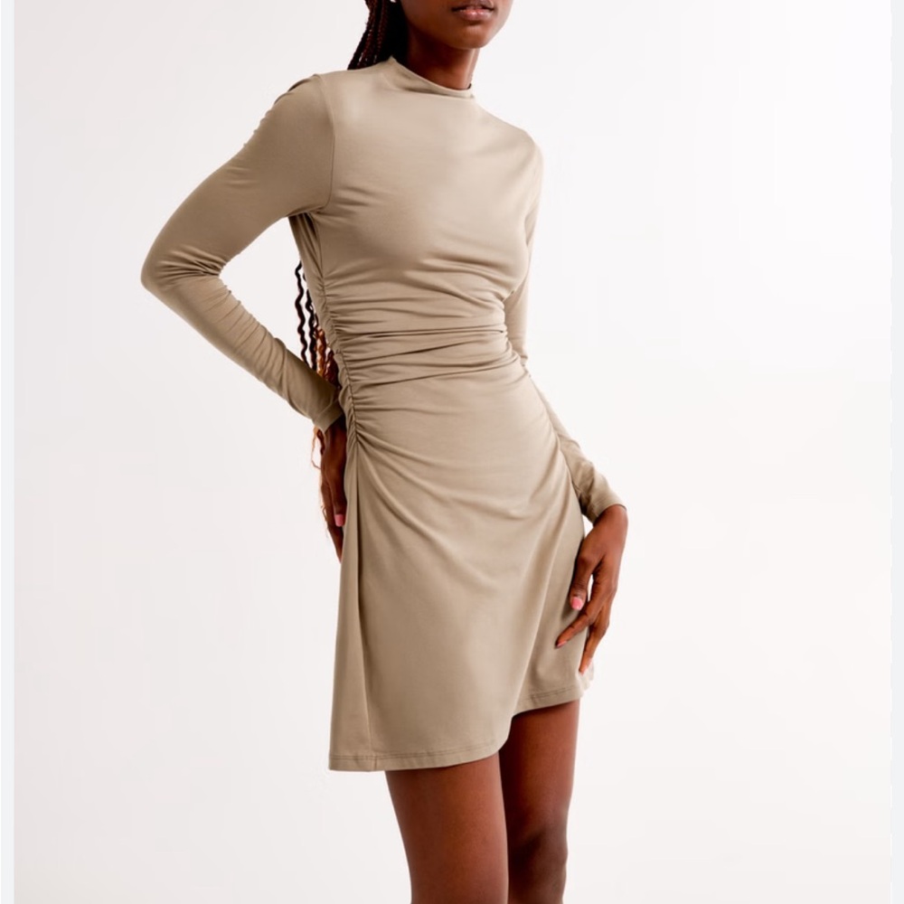 The A&F Paloma Long-Sleeve Mini Dress